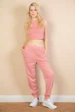 Load image into Gallery viewer, French Terry Elastic Waist Tank Top &amp; Joggers Set (CAPELLA)