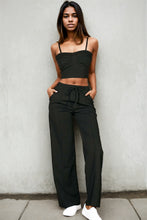 Load image into Gallery viewer, Bustier Crop Cami Top &amp; Slant Pocket Straight Pants (CAPELLA)