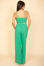 Load image into Gallery viewer, Bustier Crop Cami Top &amp; Slant Pocket Straight Pants (CAPELLA)