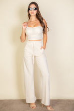 Load image into Gallery viewer, Bustier Crop Cami Top &amp; Slant Pocket Straight Pants (CAPELLA)