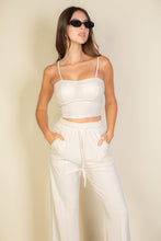 Load image into Gallery viewer, Bustier Crop Cami Top &amp; Slant Pocket Straight Pants (CAPELLA)