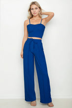 Load image into Gallery viewer, Bustier Crop Cami Top &amp; Slant Pocket Straight Pants (CAPELLA)