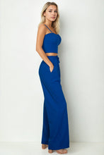 Load image into Gallery viewer, Bustier Crop Cami Top &amp; Slant Pocket Straight Pants (CAPELLA)