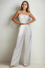 Load image into Gallery viewer, Bustier Crop Cami Top &amp; Slant Pocket Straight Pants (CAPELLA)