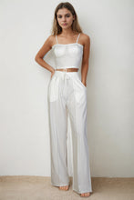 Load image into Gallery viewer, Bustier Crop Cami Top &amp; Slant Pocket Straight Pants (CAPELLA)