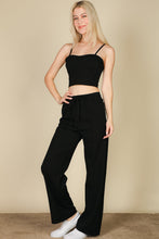 Load image into Gallery viewer, Bustier Crop Cami Top &amp; Slant Pocket Straight Pants (CAPELLA)