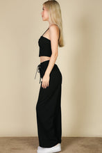 Load image into Gallery viewer, Bustier Crop Cami Top &amp; Slant Pocket Straight Pants (CAPELLA)