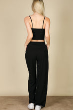 Load image into Gallery viewer, Bustier Crop Cami Top &amp; Slant Pocket Straight Pants (CAPELLA)