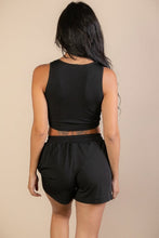 Load image into Gallery viewer, Ribbed Crop Tank Top &amp; Shorts Set (CAPELLA)