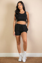 Load image into Gallery viewer, Ribbed Crop Tank Top &amp; Shorts Set (CAPELLA)
