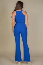 Load image into Gallery viewer, Ribbed Cropped Top and Bootcut Pants Sets (CAPELLA)