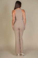 Load image into Gallery viewer, Ribbed Cropped Top and Bootcut Pants Sets (CAPELLA)