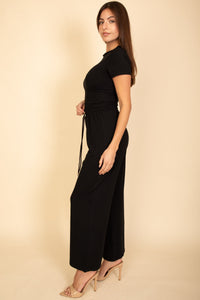 Relaxed Fit Top and Wide-Leg Pants Set (CAPELLA)