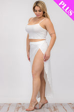 Load image into Gallery viewer, Plus Size Crop Cami &amp; Split Thigh Maxi Skirt Set (CAPELLA)