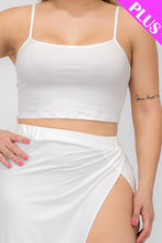 Load image into Gallery viewer, Plus Size Crop Cami &amp; Split Thigh Maxi Skirt Set (CAPELLA)