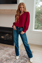 Load image into Gallery viewer, Jodifl Back in Business V-Neck Blouse