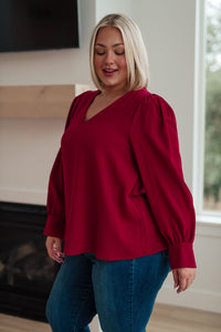Jodifl Back in Business V-Neck Blouse