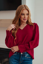 Load image into Gallery viewer, Jodifl Back in Business V-Neck Blouse