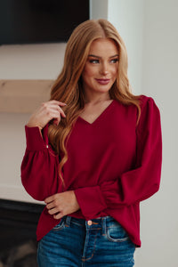 Jodifl Back in Business V-Neck Blouse