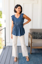 Load image into Gallery viewer, One Eleven North Before Now Ruffled Babydoll Top