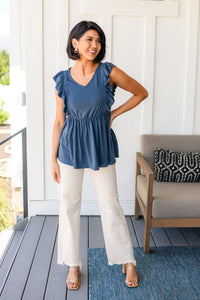 One Eleven North Before Now Ruffled Babydoll Top