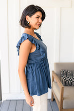 Load image into Gallery viewer, One Eleven North Before Now Ruffled Babydoll Top