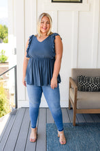 Load image into Gallery viewer, One Eleven North Before Now Ruffled Babydoll Top