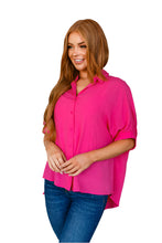 Load image into Gallery viewer, Button Down Blouse Front