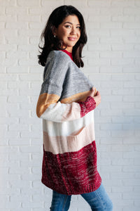 Haptics Bring the Warmth Color Block Cardigan