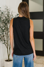 Load image into Gallery viewer, Andree By Unit Buttoned Up Buttercup Sleeveless Top in Black