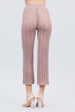 ACTIVE BASIC Flare Long Fishnet Sweater Pants