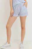 PAPER CRANE Leopard Printed Terry Short Pants