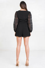 Load image into Gallery viewer, SALT &amp; PEPPER V Neckline Solid Romper