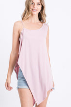 Load image into Gallery viewer, CY FASHION Solid Knit Top Is Fearing A Round Neckline And Side Hi-low