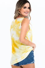 Load image into Gallery viewer, CY FASHION Tie-dye Knit Top Featured In A Scoop Neckline And Sleeveless