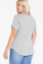 Load image into Gallery viewer, RK APPAREL Usa Tour Graphic Round Hem Short Sleeve Top