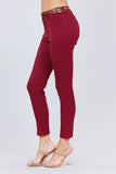 ACTIVE BASIC Belted Textured Long Pants