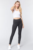 ACTIVE BASIC Waist Band Long Ponte Pants