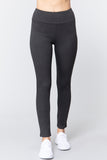 ACTIVE BASIC Waist Band Long Ponte Pants