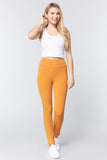 ACTIVE BASIC Waist Band Long Ponte Pants