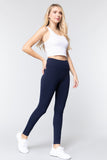 ACTIVE BASIC Waist Band Long Ponte Pants