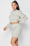 PRIVY Long Sleeve And Skirt Set