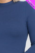 Load image into Gallery viewer, CAPELLA APPAREL Plus Size Mock Neck Solid Top