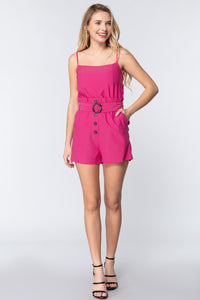 ACTIVE BASIC Strp Belted Romper