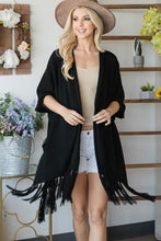 Load image into Gallery viewer, CY FASHION Draped Poncho Cardigan With String Detail