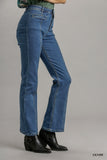 UMGEE Panel Straight Cut Denim Jeans With Pockets