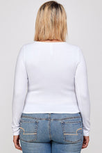 Load image into Gallery viewer, HAUTE FOX Solid Round Neck Top, With Long Sleeves, And Cut-out Detail