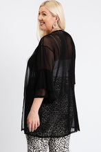 Load image into Gallery viewer, RK APPAREL Ruffle Sleeve Open Cardigan