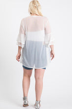 Load image into Gallery viewer, RK APPAREL Ruffle Sleeve Open Cardigan