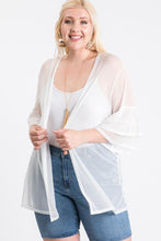 Load image into Gallery viewer, RK APPAREL Ruffle Sleeve Open Cardigan